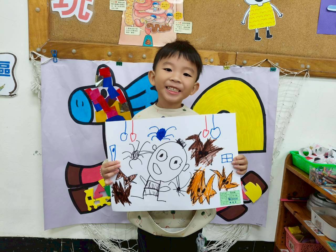 Winnie115.03.06美術創作~我的臉