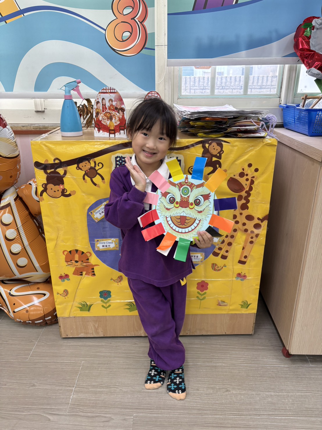 Dora1150126美勞活動~舞獅