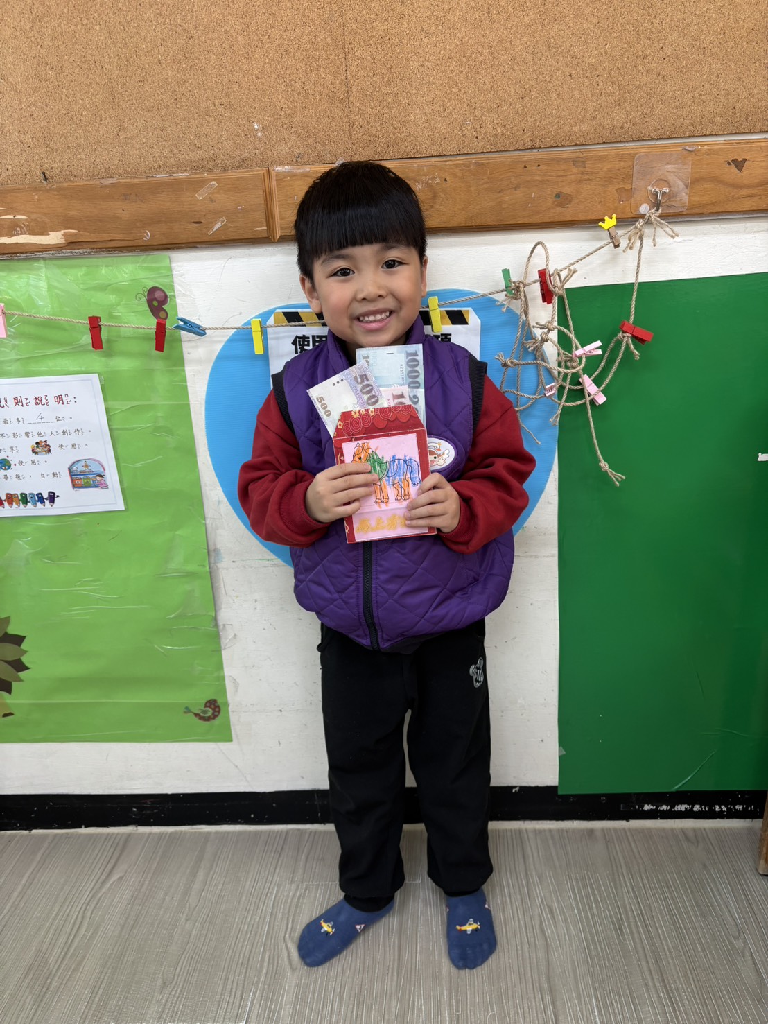 Dora1150204美勞活動~紅包袋