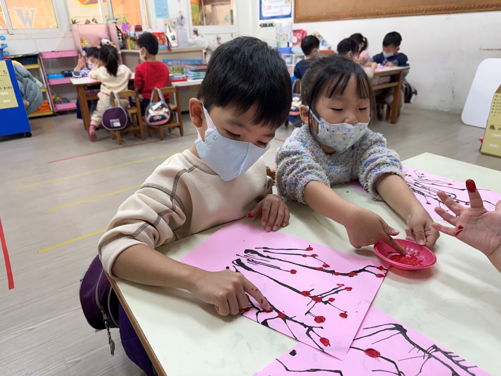 Snoopy115.02.04過年作品-吹畫蓋印